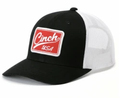 Cinch Cinch Black And White Trucker Cap