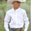 Cinch Cinch Boys Solid White Button Up Shirt