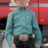 Cinch Cinch Boy's Turquoise Patterned Shirt