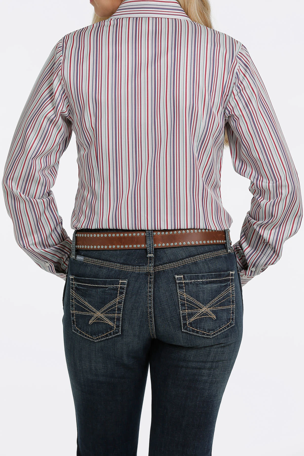 Cinch Cinch Ladies Tencel Stripe Button Down Shirt 4 Cinch Cinch Ladies Tencel Stripe Button Down Shirt - Image 4