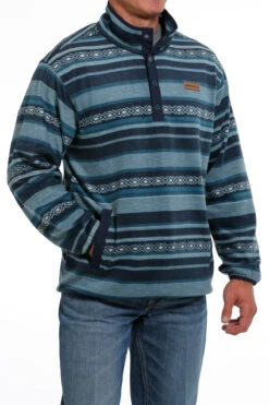 Cinch Cinch Men's Blue Polar Fleece Pullover
