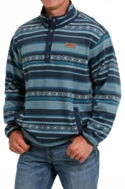 Cinch Cinch Men's Blue Polar Fleece Pullover -Corral Western cinch cinch mens blue polar fleece pullover 3