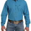 Cinch Cinch Men's Blue Striped Long Sleeve Shirt