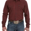 Cinch Cinch Men's Burgundy Snap Front Shirt