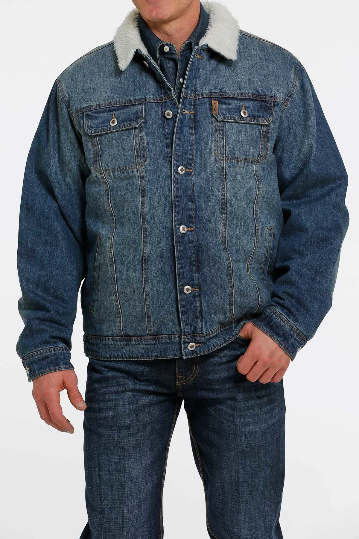 Cinch Cinch Men's Concealed Carry Trucker Denim Jacket C4 1 Cinch Cinch Men's Concealed Carry Trucker Denim Jacket C4