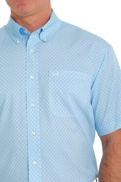 Cinch Cinch Men's Geometric Print Arenaflex Button Down Shirt -Corral Western cinch cinch mens geometric print arenaflex button 2