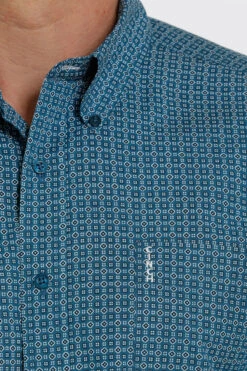 Cinch Cinch Men's Geometric Print Modern Fit Button Down Shirt -Corral Western cinch cinch mens geometric print modern fit button 2