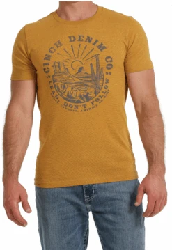 Cinch Cinch Men's Gold Graphic Tee
