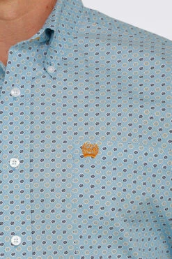 Cinch Cinch Men's Light Blue Long Sleeve Shirt -Corral Western cinch cinch mens light blue long sleeve shirt 1