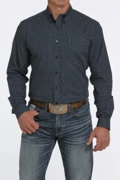 Cinch Cinch Men's Modern Fit Navy Button Down Shirt