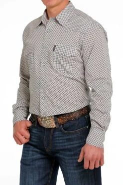 Cinch Cinch Men's Modern Fit Plaid Shirt -Corral Western cinch cinch mens modern fit plaid shirt 2