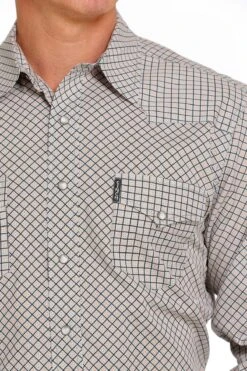 Cinch Cinch Men's Modern Fit Plaid Shirt -Corral Western cinch cinch mens modern fit plaid shirt 3