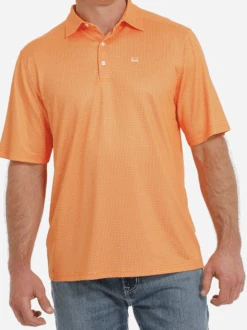 Cinch Cinch Men's Orange Arenaflex Polo