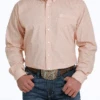 Cinch Cinch Men's Orange Patterned Shirt