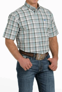 Cinch Cinch Men's Plaid Short Sleeve Shirt