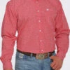 Cinch Cinch Men's Red Patterned Shirt