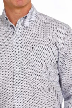 Cinch Cinch Men's White Patterned Shirt -Corral Western cinch cinch mens white patterned shirt 2