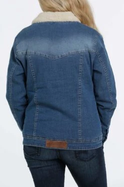 Cinch Cinch Women's Denim Trucker Jacket C4 -Corral Western cinch cinch womens denim trucker jacket c4 2