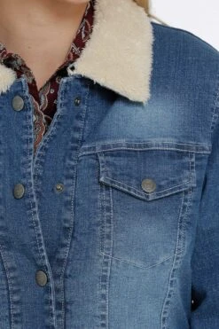 Cinch Cinch Women's Denim Trucker Jacket C4 -Corral Western cinch cinch womens denim trucker jacket c4 3