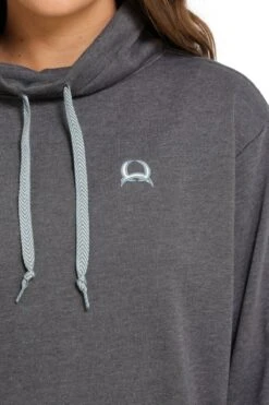 Cinch Cinch Women's Grey Hoodie -Corral Western cinch cinch womens grey hoodie 2