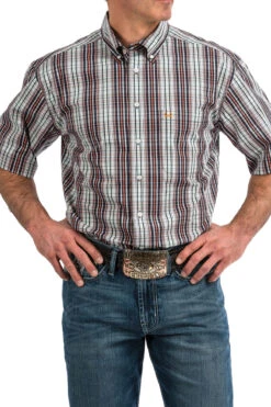 Cinch Men's Cinch ArenaFlex Button Down Shirt MTW1704042 -Corral Western cinch mens cinch arenaflex button down shirt mtw17 2