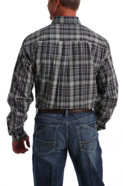 Cinch Men's Plaid Button Down Shirt C4 Size Medium -Corral Western cinch mens plaid button down shirt c4 size medium 3